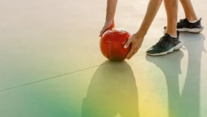 rolling the ball for momentum